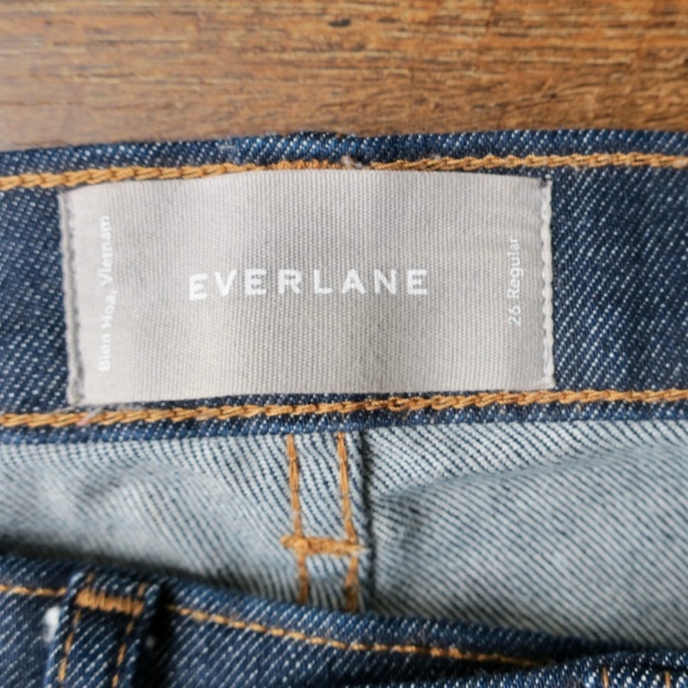 Everlane High Rise Skinny Ankle Jean Dark Indigo